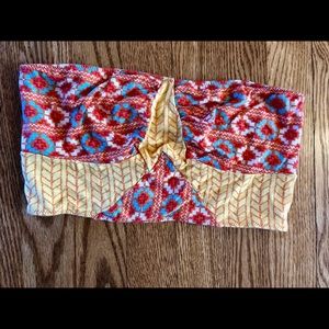Free people tribal print bandeau